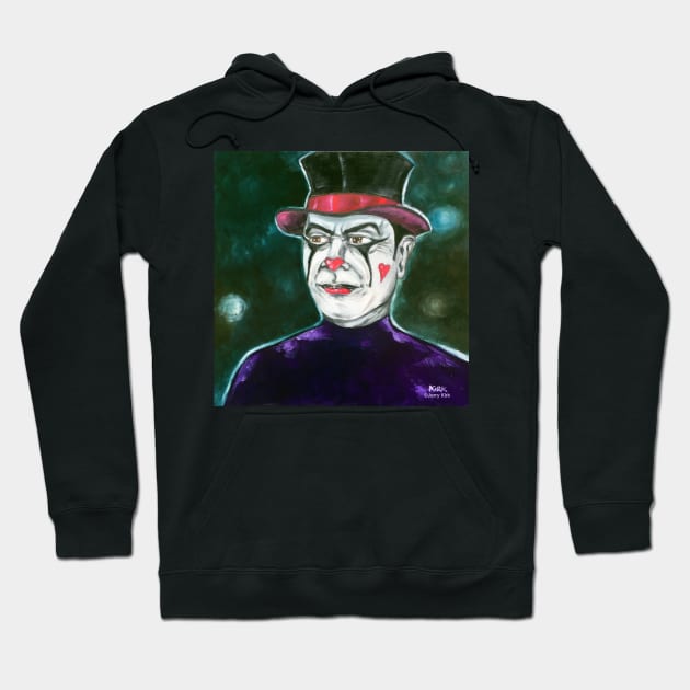 'PORTRAIT OF THE HARLEQUIN IN MIDDLE-AGE' Hoodie by jerrykirk